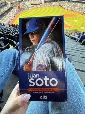 NEW, UNOPENED Juan Soto Mets 40/30 Bobblehead